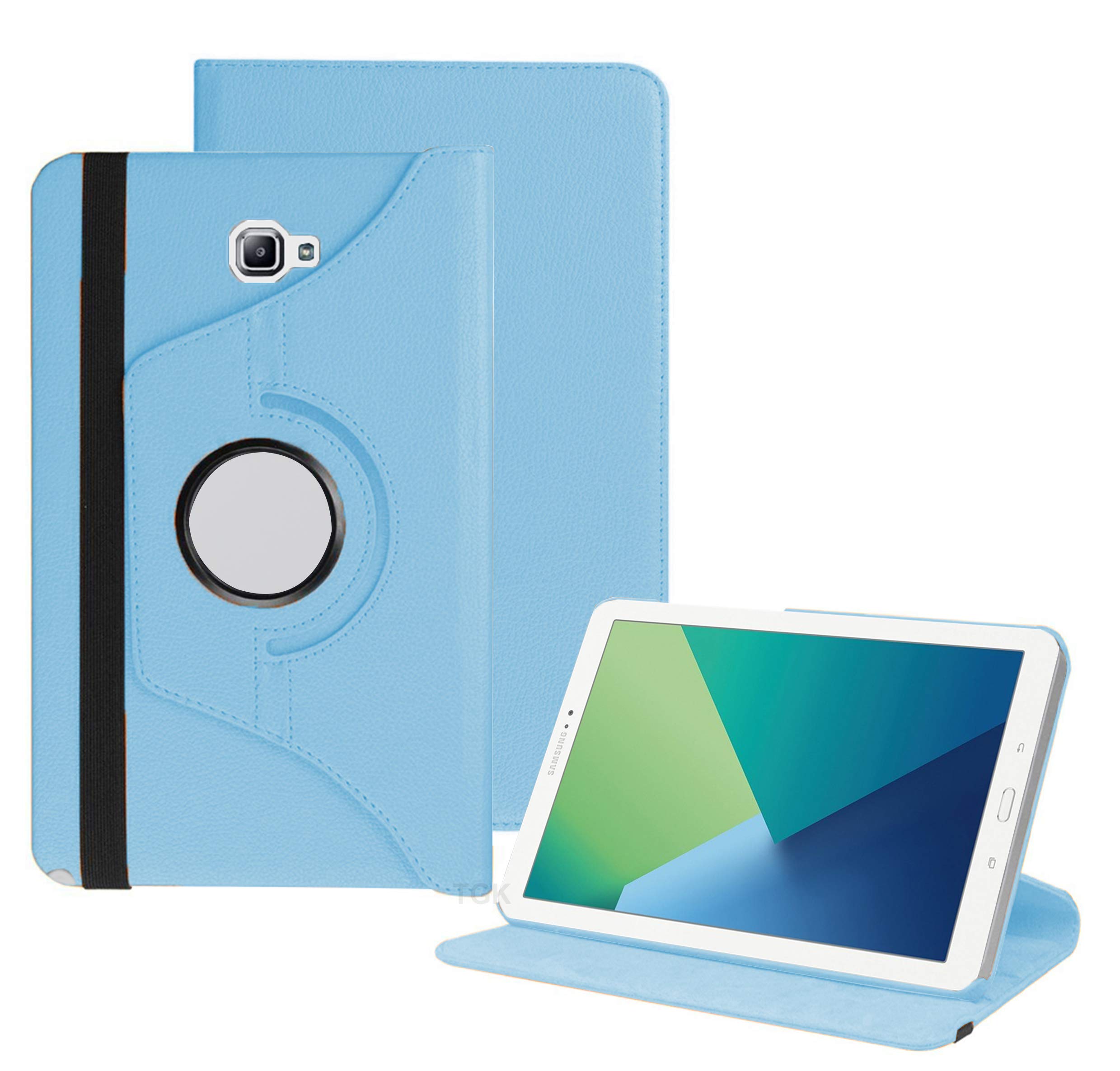TGK Rotating Cover for Samsung Galaxy Tab A 10.1 with S Pen (SM-P580 / SM-P585) Tablet (Sky Blue) 360 Degree Leather Smart Rotary Swivel Stand Case (B073ZC2FGR) Amazon Price History, Amazon Price Tracker