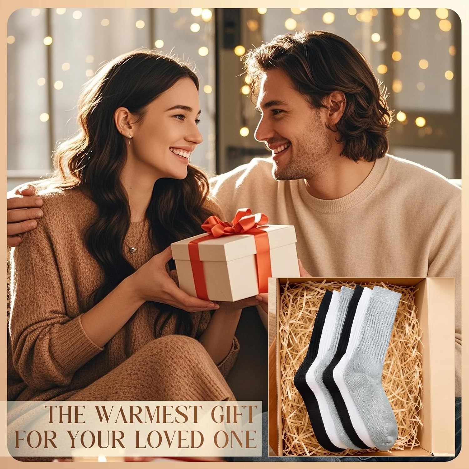 6 Pairs Slouch Socks for Women, 80s Retro Scrunch Socks, Soft Cotton Knit Mid Calf Trendy Crew Socks - Image 6