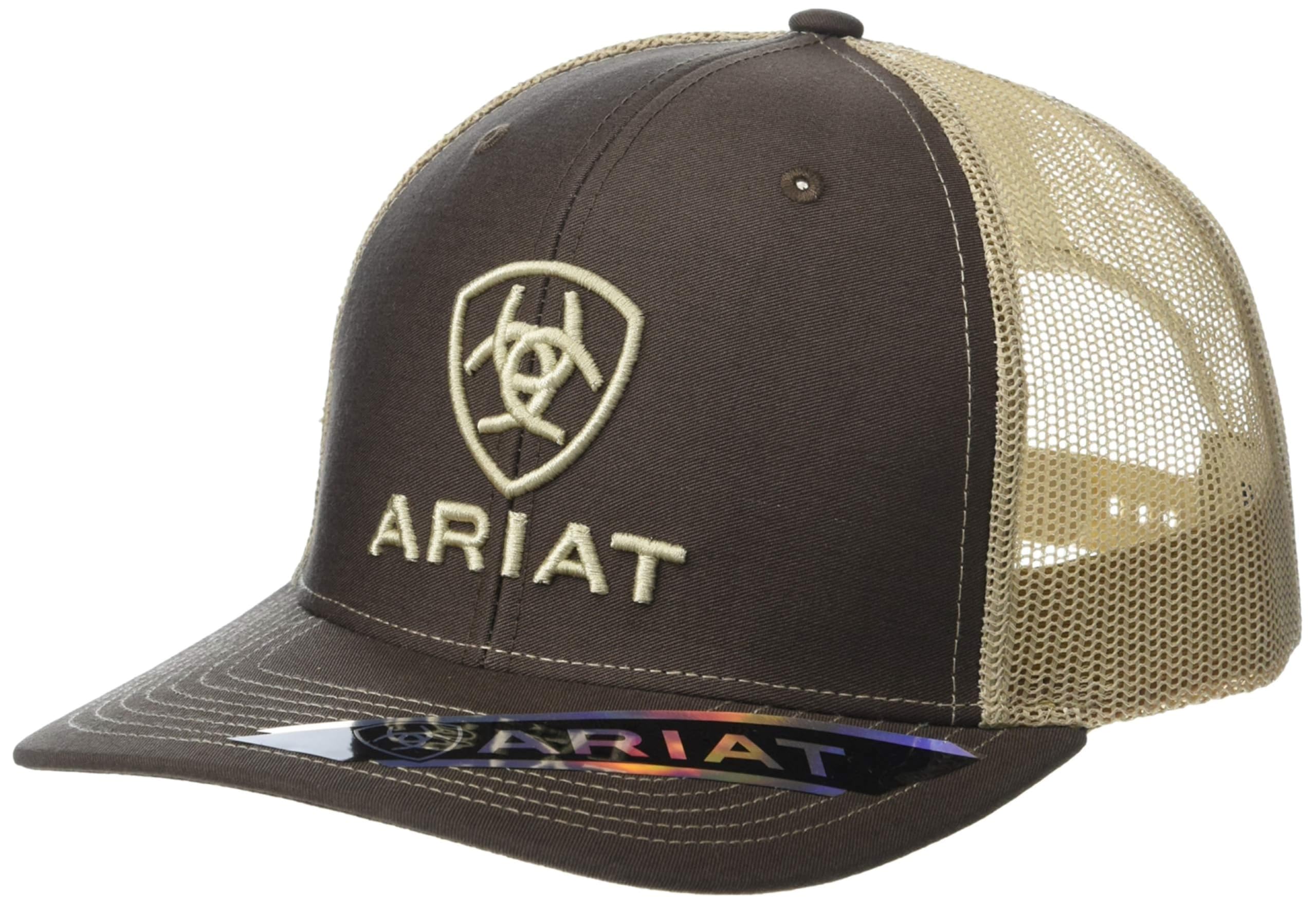 Ariat Men's Brown/Tan Shield Richardson 112 Snapback Cap