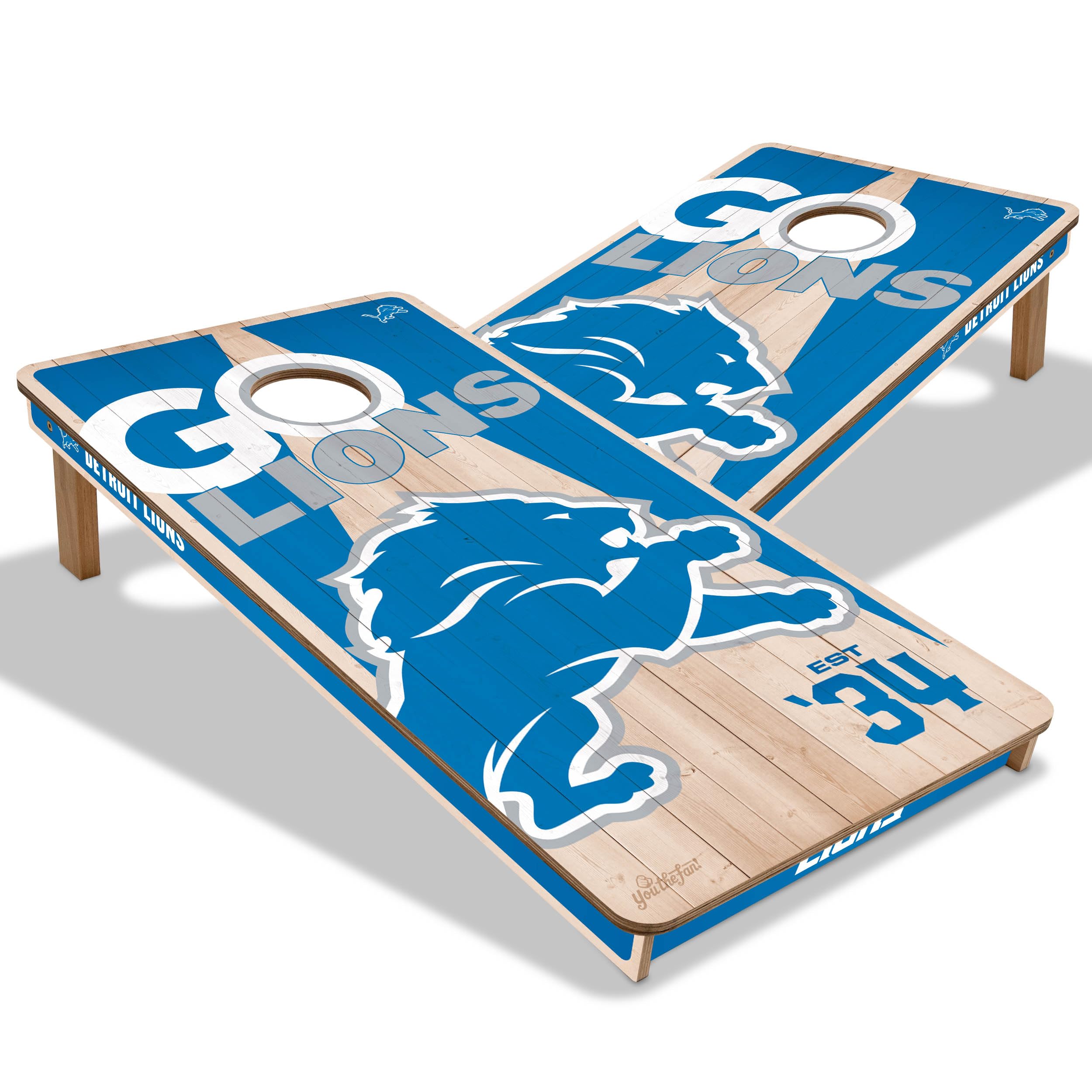 YouTheFan NFL 2’ x 4’ Professional Wood Cornhole Game