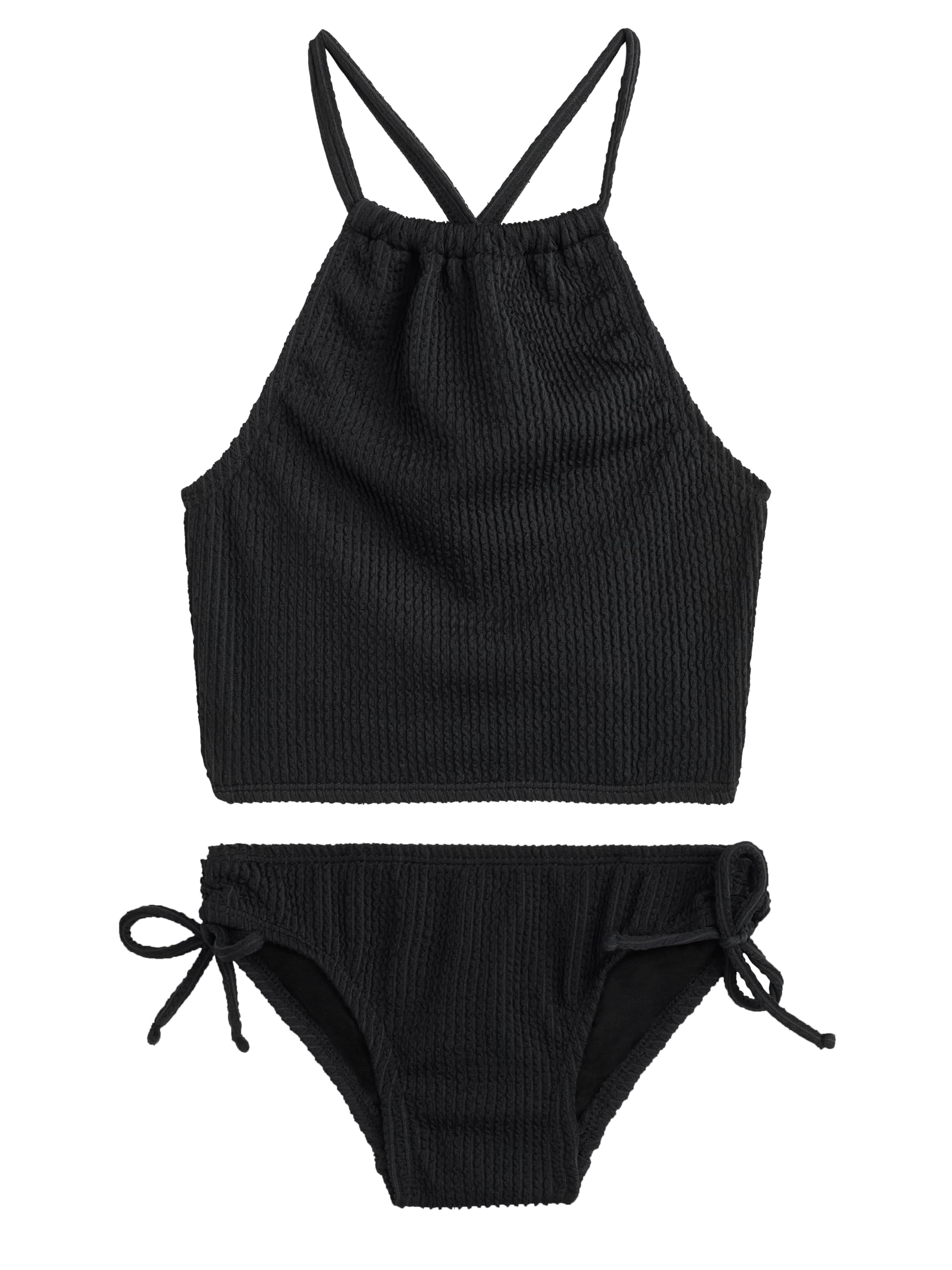 Kanu Surf Girls Daisy UPF 50 Beach Sport Halter Tankini 2-Piece Swimsuit