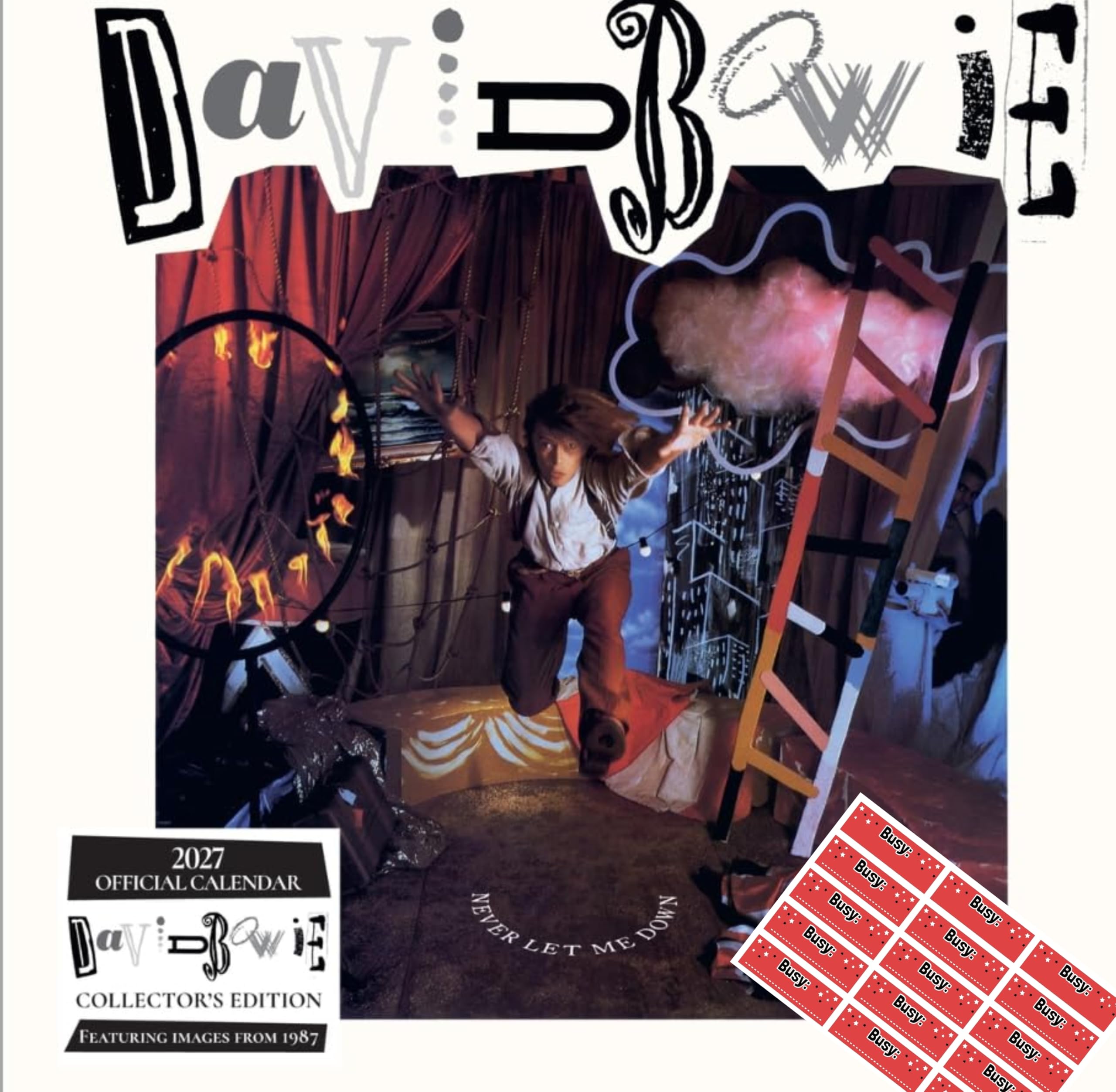 David Bowie 2027 Official Collector's Edition Wall Calendar with FREE stickers
