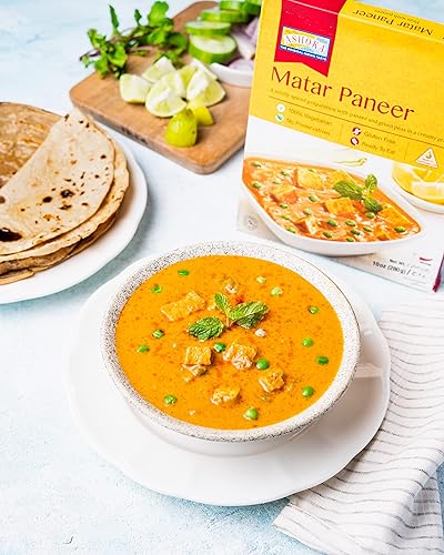 Miniatura 56 de Ashoka Indian Meals 1932, entrada vegetariana, mezcla de verduras y queso, totalmente natural Heat & Eat Navratan Korma, certificado Kosher, comidas