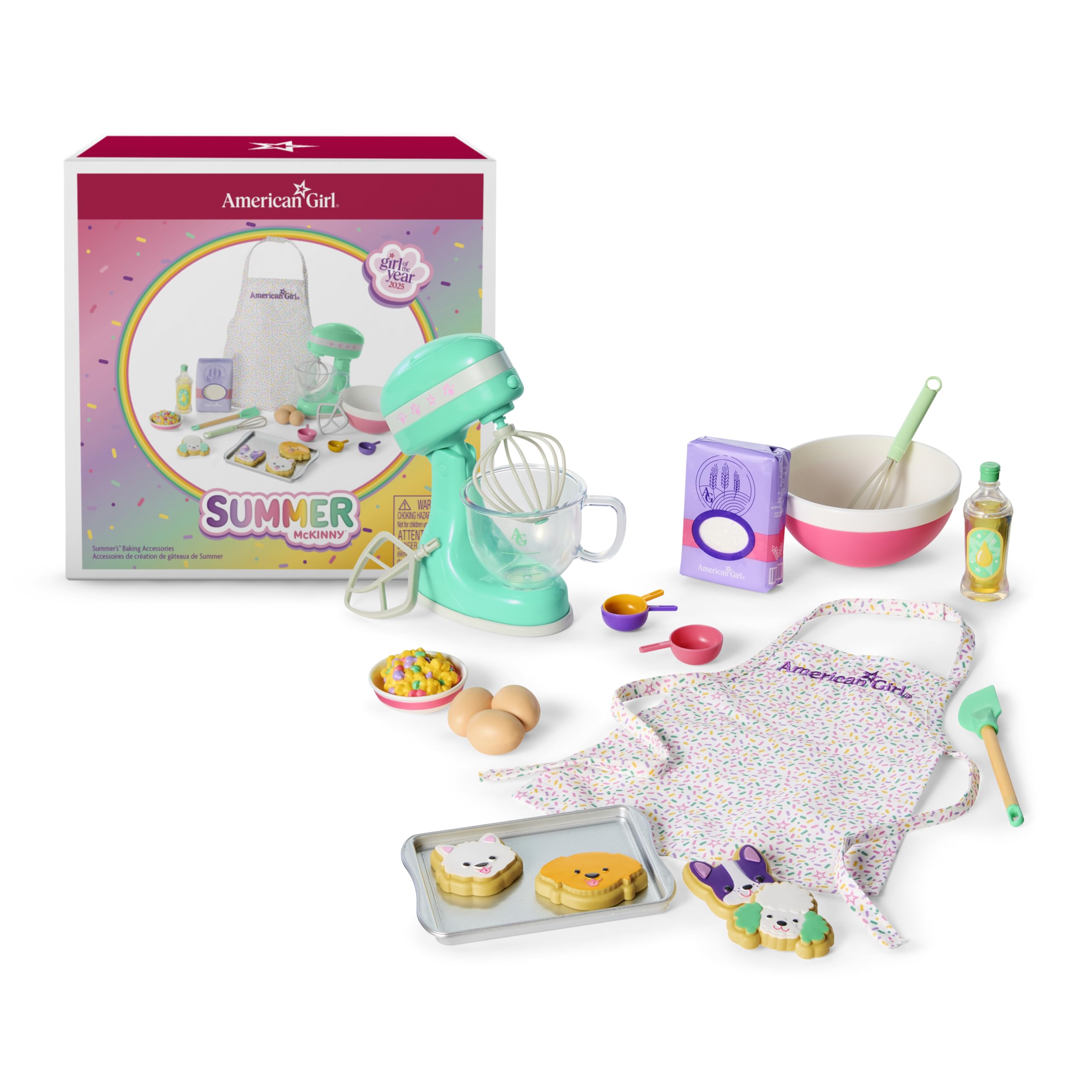 American Girl Accessoires de pâtisserie d'été pour poupées de 45,7 cm (Fille de l'année 2025)
