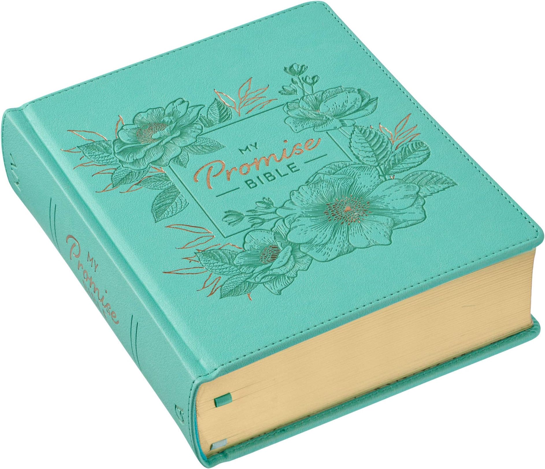KJV Holy Bible, My Promise Bible, Faux Leather Hardcover w/Bible Tabs, Coloring Stickers, Ribbon Markers, King James Version, Teal (KJV Promise Editions)