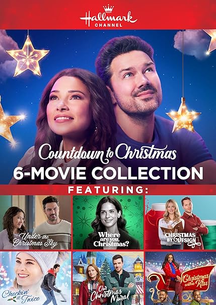 Hallmark Countdown to Christmas 6-Movie Collection ( Under the Christmas Sky/ Where Are You, Christmas? /Christmas By Design/ Checkin It Twice / Our Christmas Mural / Christmas with a Kiss)