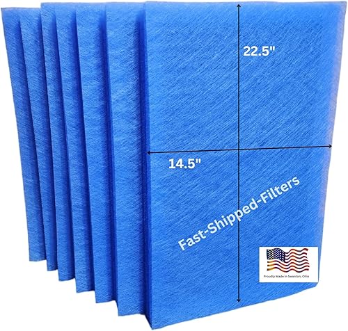 Fast-Shipped-Filters - Repuesto de almohadillas de filtro polarizadas de repuesto para limpiador de aire dinámico de 7-16x25 tamaño real del filtro