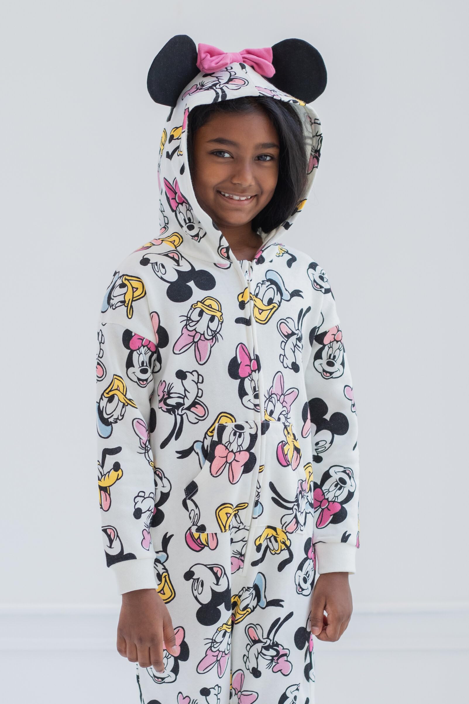 Disney Mickey Mouse Goofy Donald Duck Daisy Duck Polar Zip Up Kombinezon Maluch dla małych dzieci