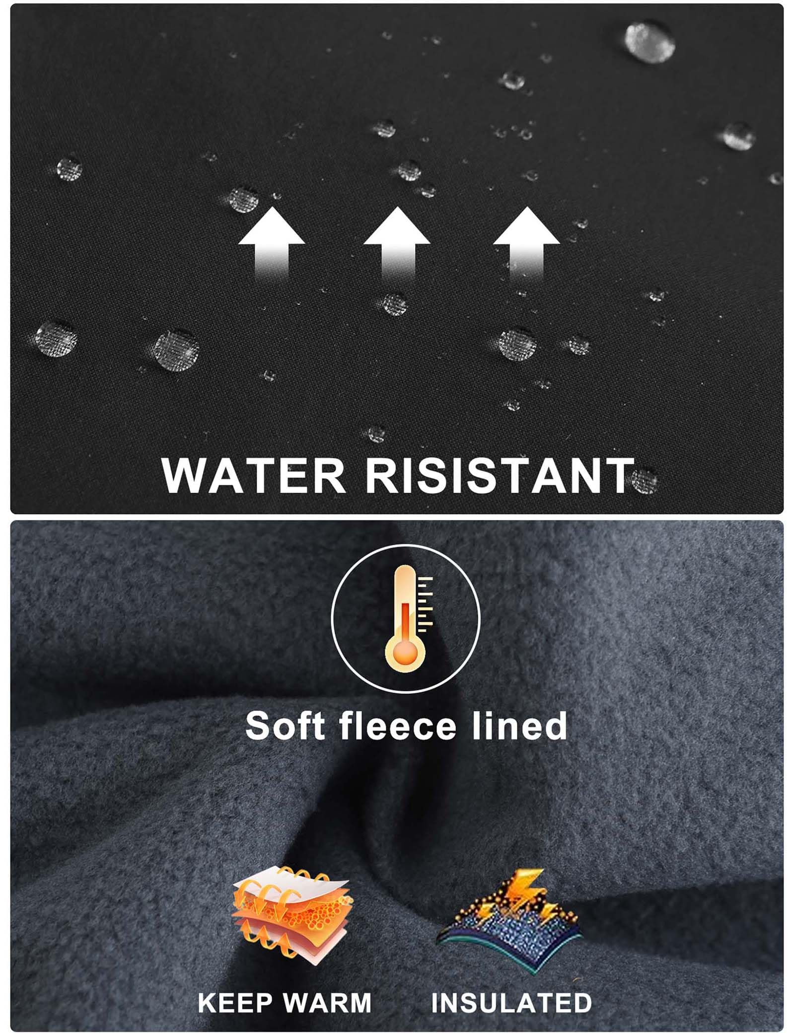 Zoofly Softshellhose Kind Skihose Jungen Gefütterte Hose Kinder Thermohose Kinderarbeitshose Kinder Winddichte Winter Schneehose Jungen Mädchen Wanderhose