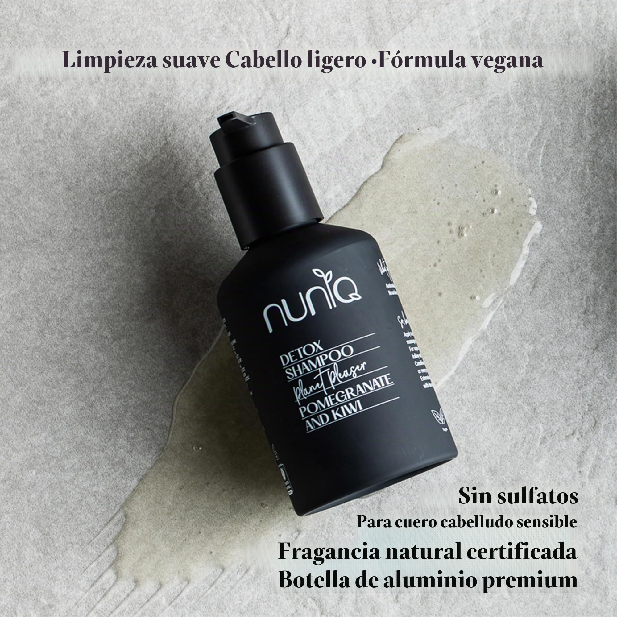 Pack Champú + Acondicionador Sin Sulfatos ni Siliconas 2×250 ML, Rutina Detox para Cuero Cabelludo Sensible y Cabello Seco, Fino o Rizado, Hidratación y Control del Frizz, Vegano & Eco-Friendly