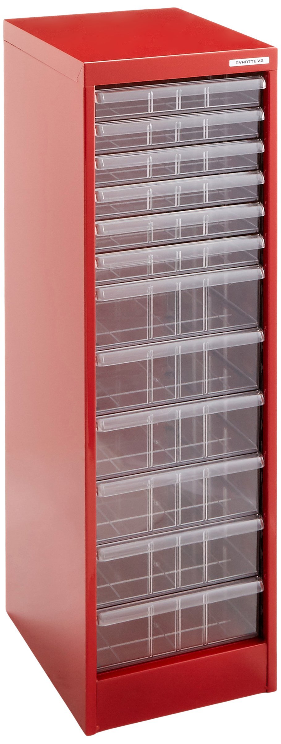 Amazon | アバンテV2 フロアケース A4・12段(浅6・深6) レッド AF-H12R