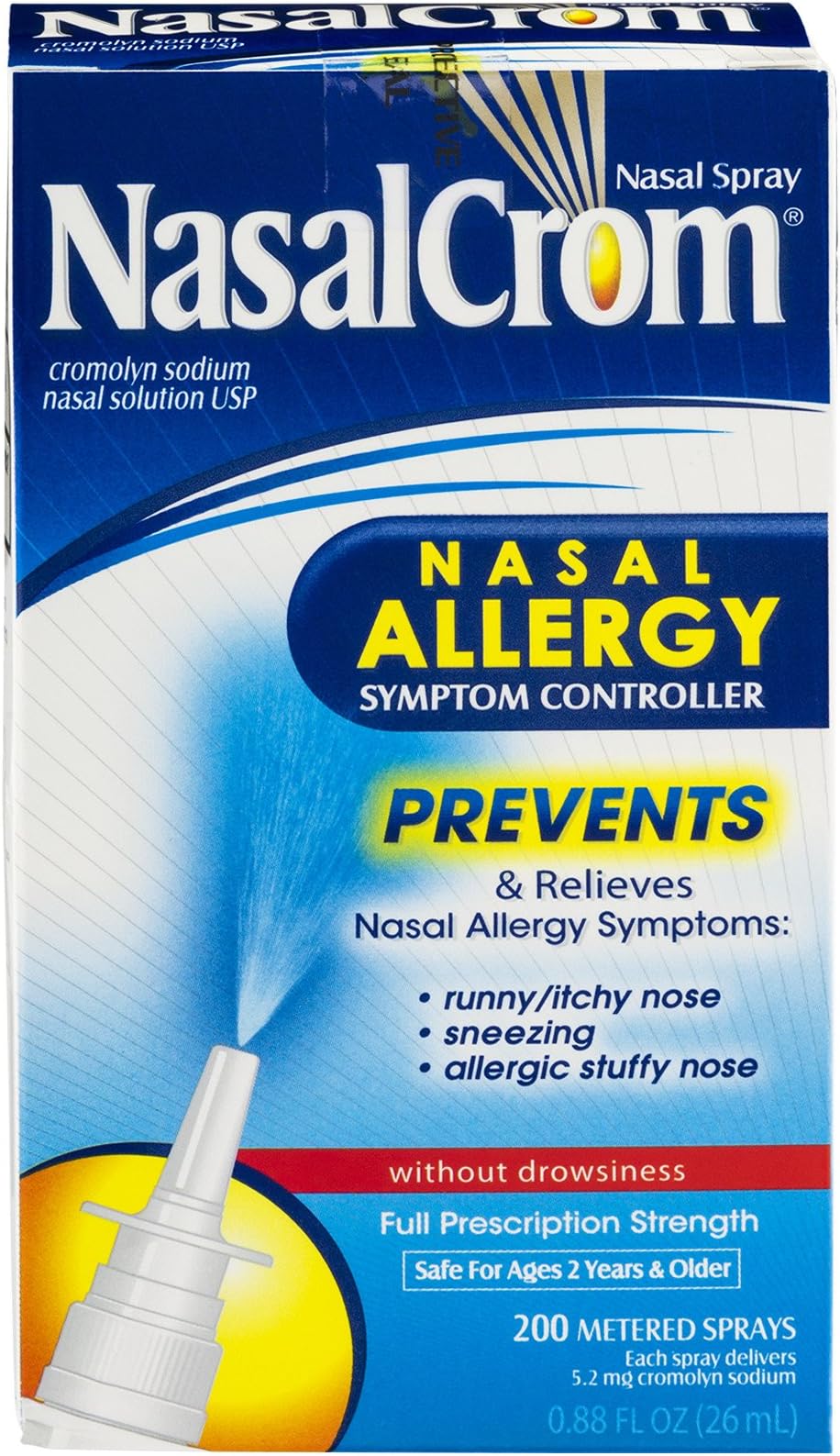 Nasal Spray Allergy Symptom Controller | 200 Sprays | .88 FL OZ