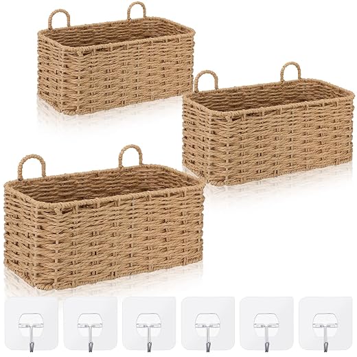 Set of 3 Hanging Storage Baskets