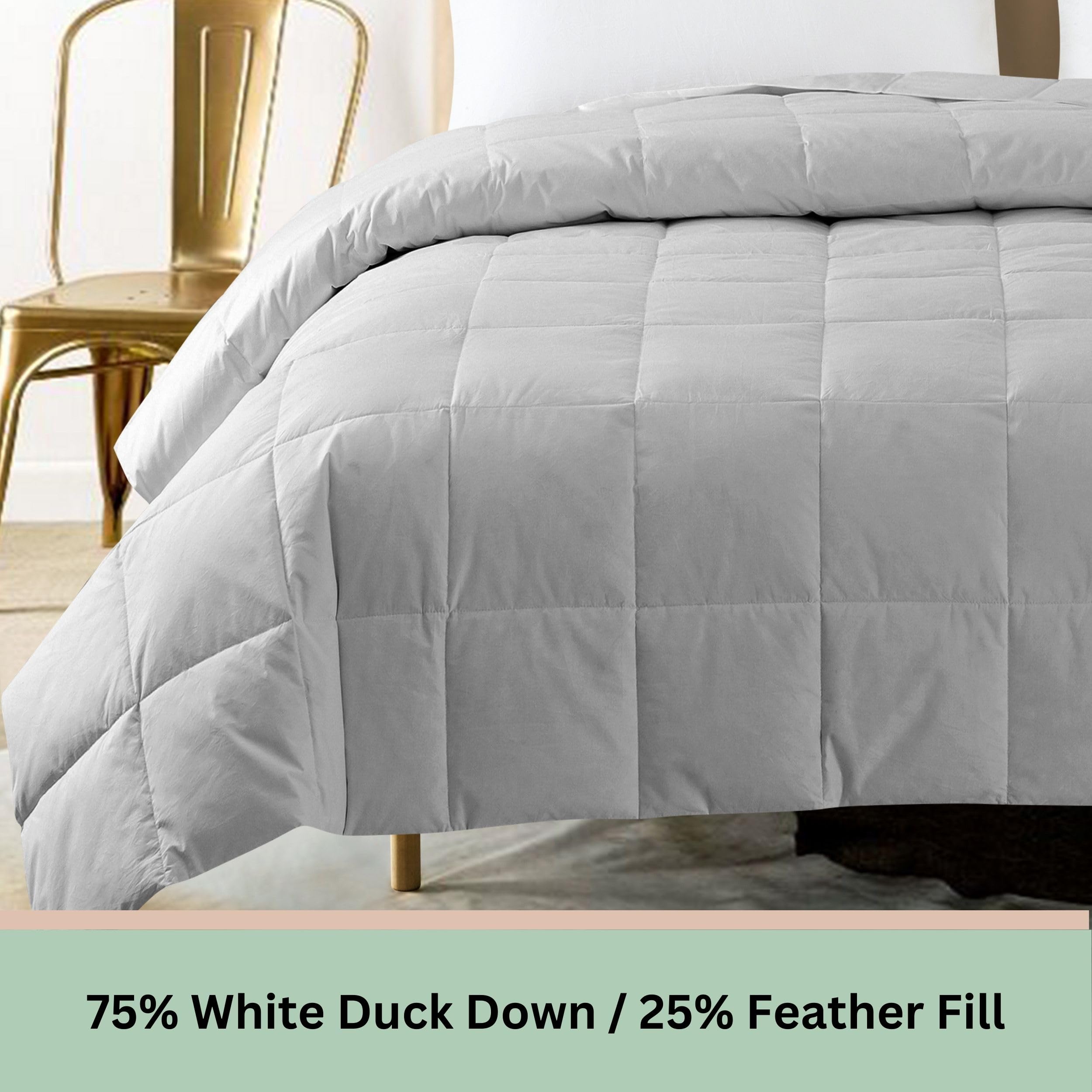 Amazon.com: Feather and Loom 233 Thread Count White Duck