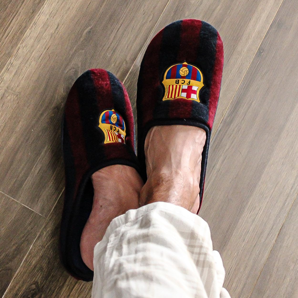 MARPEN SLIPPERS, Zapatillas de Casa de Invierno Oficiales del FC Barcelona de Fútbol para Niño o Niña