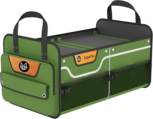 Miniatura 12 de Organizador de Maletero de Coche para SUV, Organizador de Maletero Impermeable de Servicio Pesado, Organizador de Coche Plegable y Colapsible