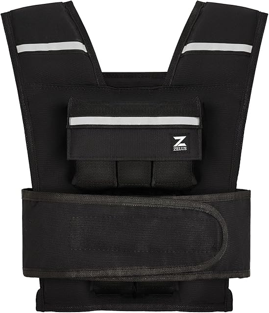ZELUS Weighted Vest for Men and Women | 1.8-4.5kg/5-9kg/9-14kg Vest with Ironsand Weights,0.5-10.5kg|0.5-20.5kg Vest with Iron Weights| Adjustable Body Weight Vest for Cardio and Strength Training