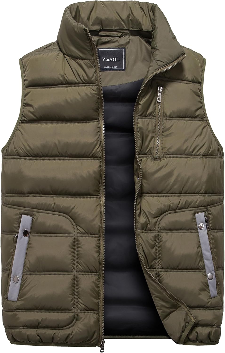 VtuAOL Men’s Puffer Vest Outdoor Hooded Padded Vest Softshell Outerwear Vest for Travel Hiking VtuAOL Men’s Puffer Vest Outdoor Hooded Padded Vest Softshell Outerwear Vest for Travel Hiking