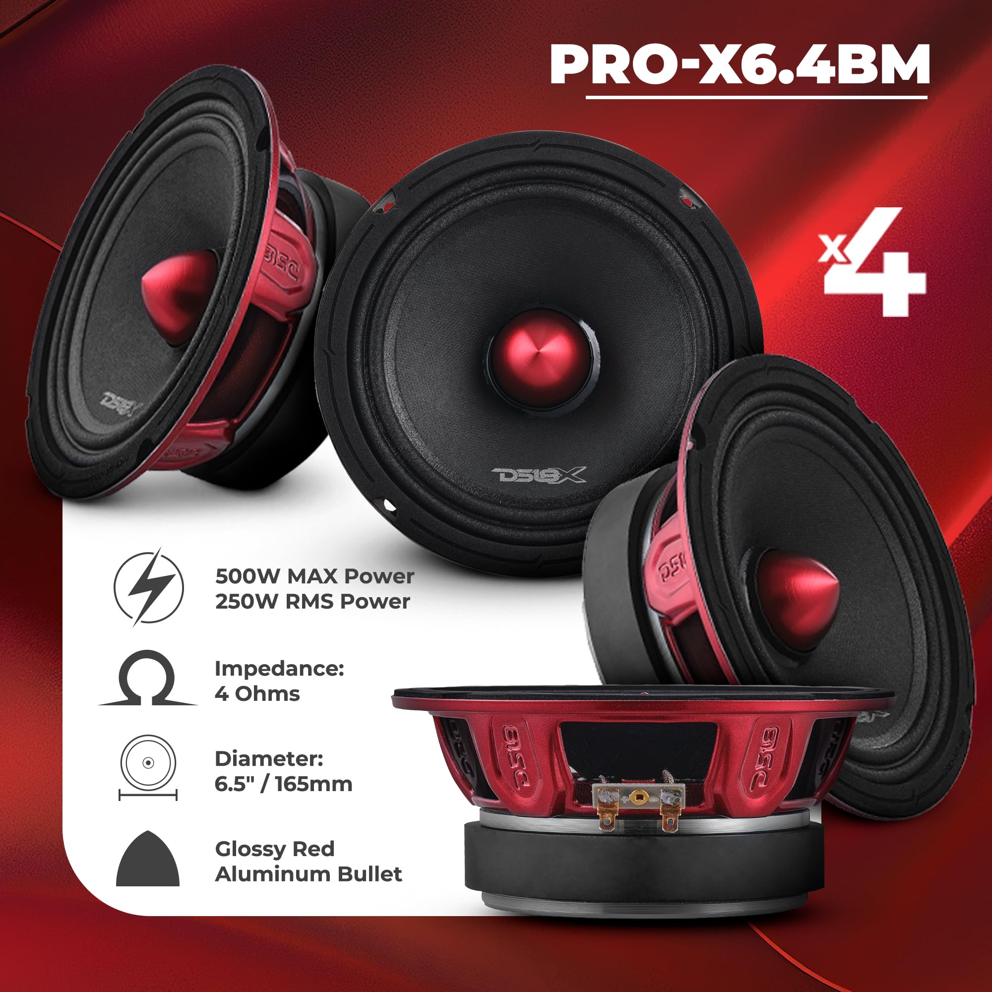 Amazon.com: DS18 Amplifier 4-Channel & 4X 6.5 Midrange