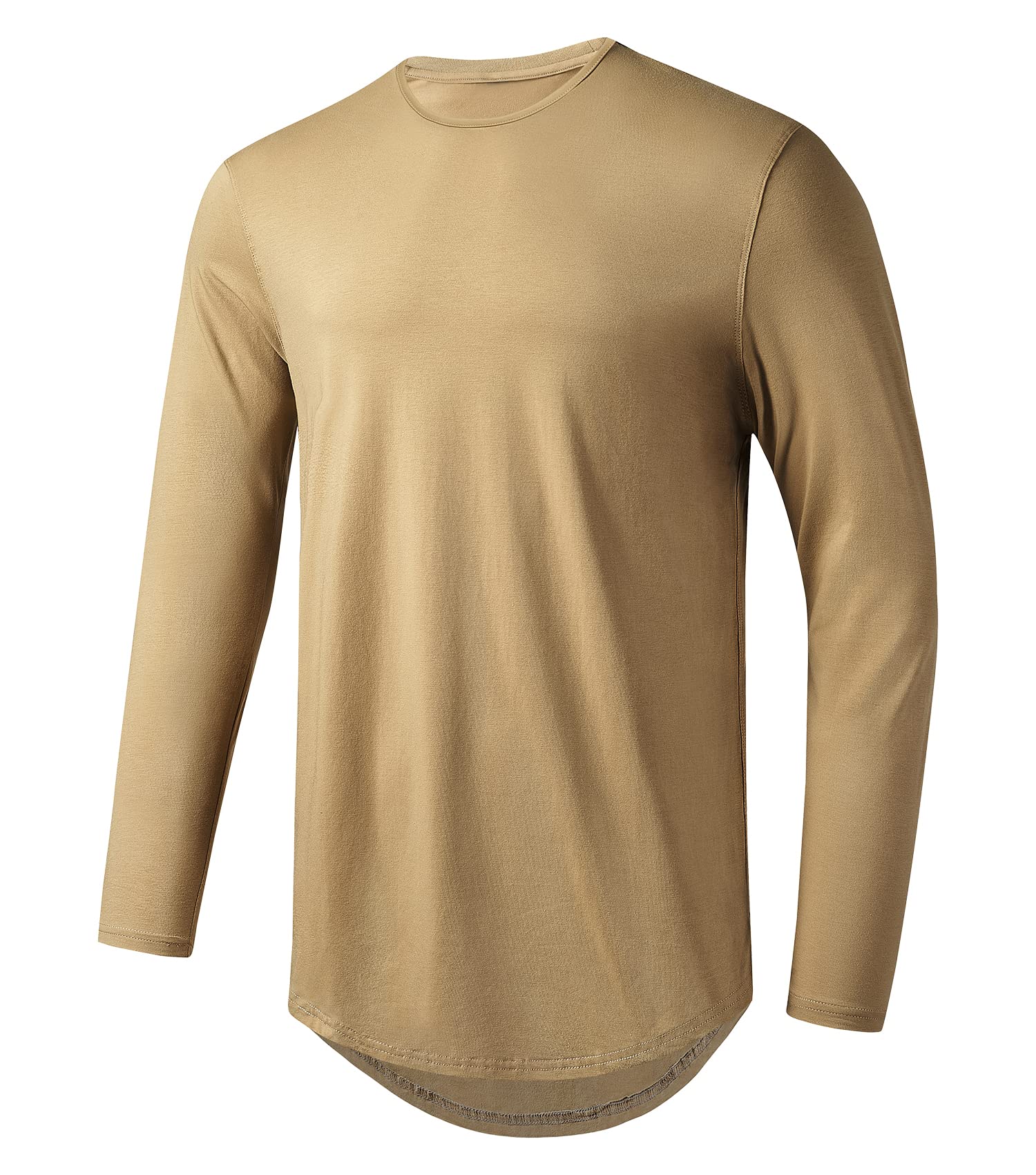 Mens Longline Gym Muscle Bodybuilding Tshirts Hipster Reflective Line Scallop Crewneck Tees Shirts Tops