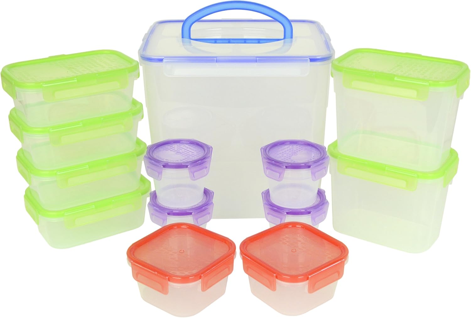 Snapware Juego de recipientes herméticos sin BPA, transparente (26