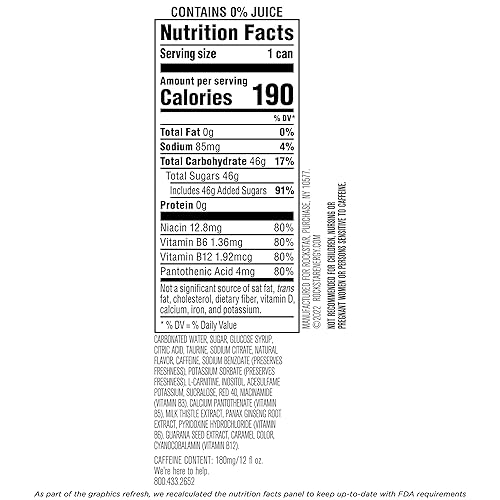 Vista 29 de Rockstar Energy Drink - Melocotón de fresa perforado, latas de 16 onzas (paquete de 12)