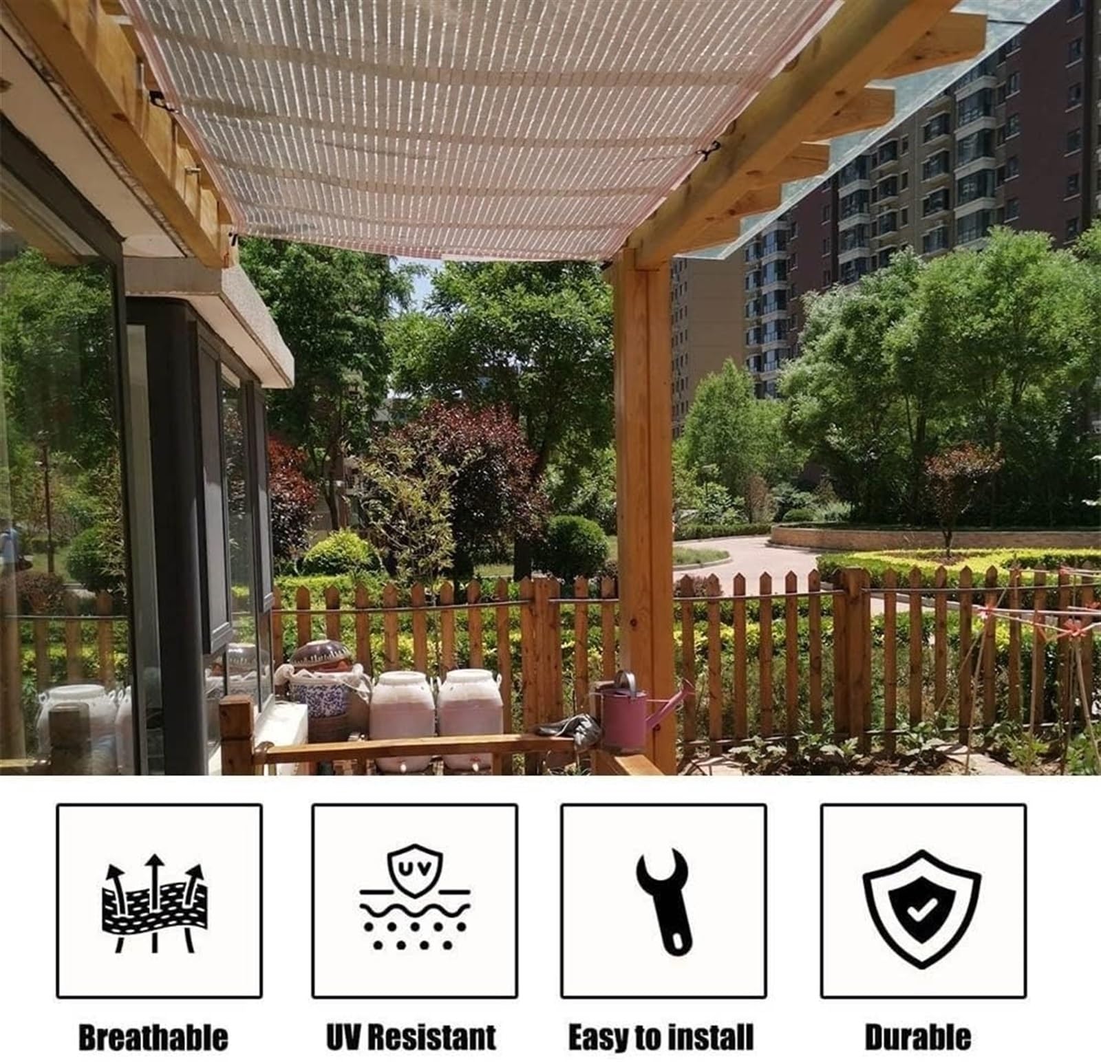 Schattiernetz Schattierungsnetz Für Gewächshaus Sonnenschutz Garten 2x2m 2x20m 5x20m 8x20m 75% Aluminet Sonnensegel Mit Ösen Gewächshaus-Sonnenschutz SonnenschutzNetz