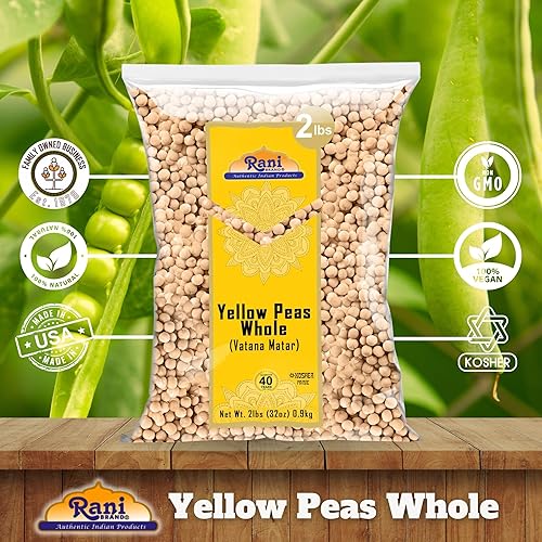 Miniatura 51 de Rani Yellow Peas Split, Dry (Vatana, Matar) 32 oz (2 libras) 31.99 oz ~ Todo natural Vegano Apto para gluten Producto de Estados Unidos