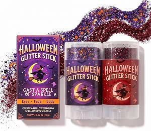 ANSUE Halloween Glitter Stick Set, 2-Pack