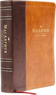 NASB MacArthur Study Bible 2nd Edition Brown Leathersoft Comfort Print: Verse-by-Verse Insights