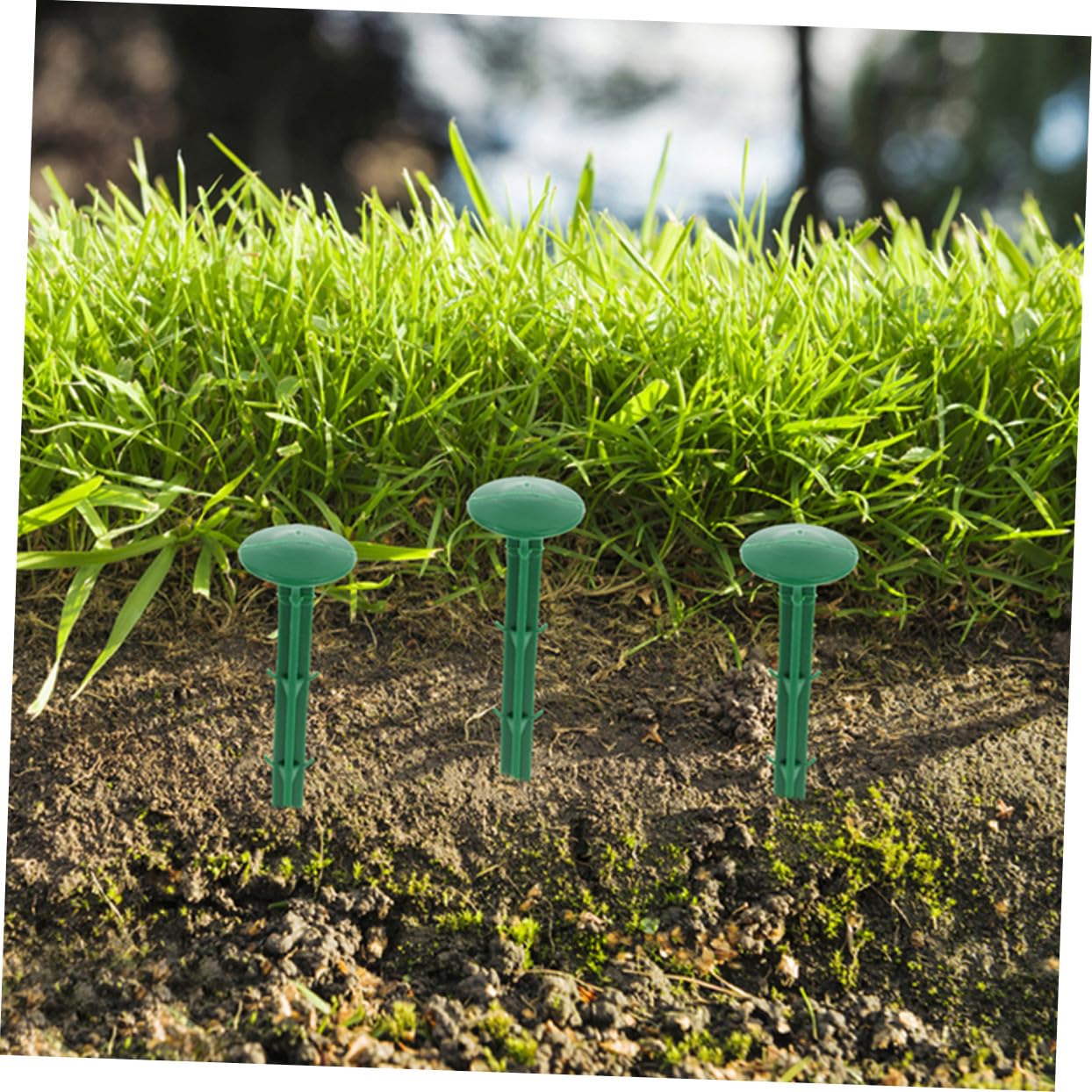 Estacas de Plástico para Jardinería y Fijación de Césped Exterior para Jardín, Uso en Plantas y Paisajismo, 16 Cm, Diseño Punta Afilada, Fácil Instalación, Anclaje Seguro y Césped