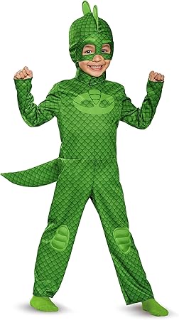 Gekko Classic Toddler PJ Masks Costume, Medium/3T-4T