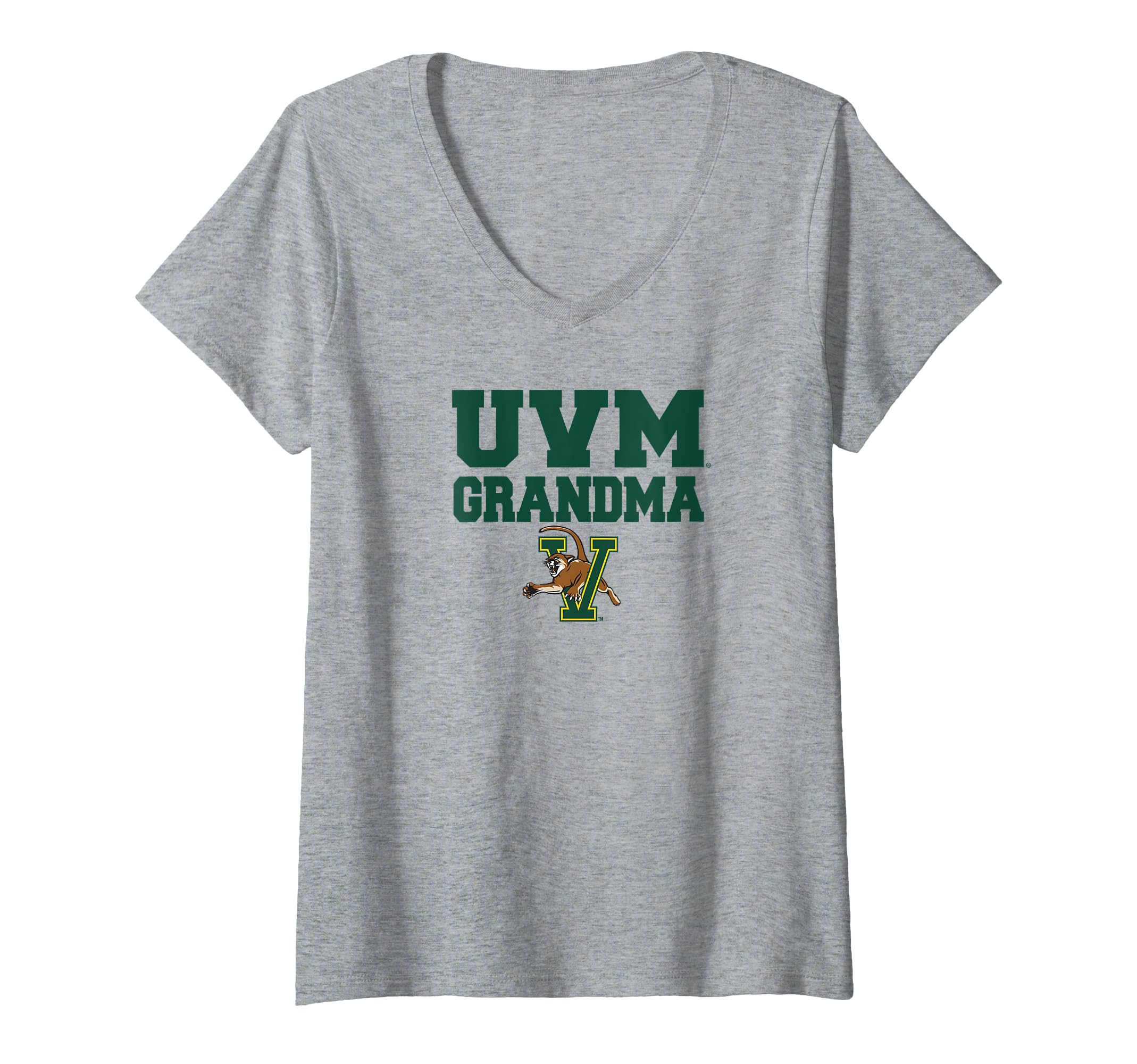 Womens University of Vermont Catamounts Grandma V-Neck T-Shirt