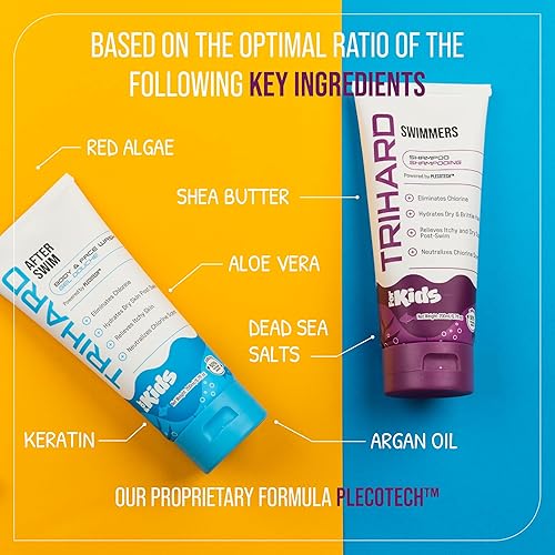 Miniatura 4 de TRIHARD Kit de eliminación de cloro para niños, champú, lavado facial y corporal para el cabello y la piel de los niños, limpiador suave después de