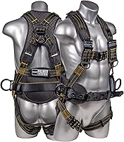 Vista 14 de Palmer Safety Hammerhead - Arnés de seguridad acolchado de 5 puntos, pecho QCB, correas de patas con hebilla de lengua, anillos en D traseros