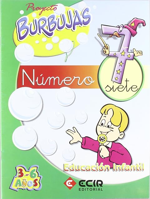 Portada de Cuaderno Numero 7 Proyecto Burbujas Educacion Infantil