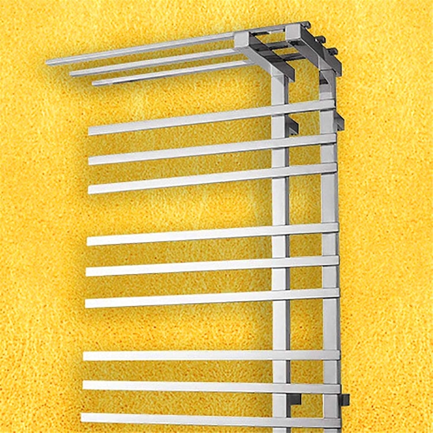 Towel Warmer, Electric Towel Warmer Rack for Bathroom, Heated Towel Rail Portable Towel Warmer Clothes Dryer Lightweight Wall Mounted Heater Rail with Storage Shelf 750 × 560 Mm,Pl