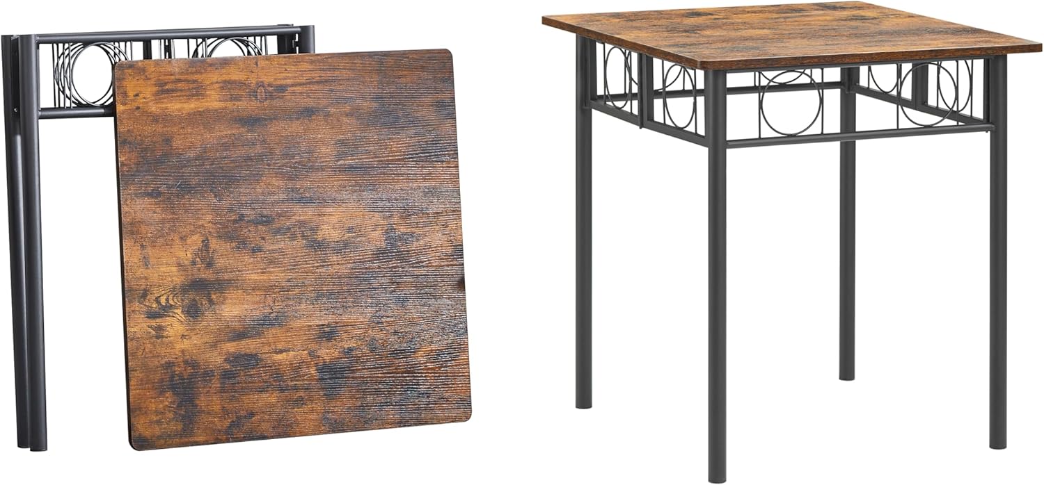 Amazon.com - JOIN IRON Folding Dining Table for 4 People, Dining Table ...