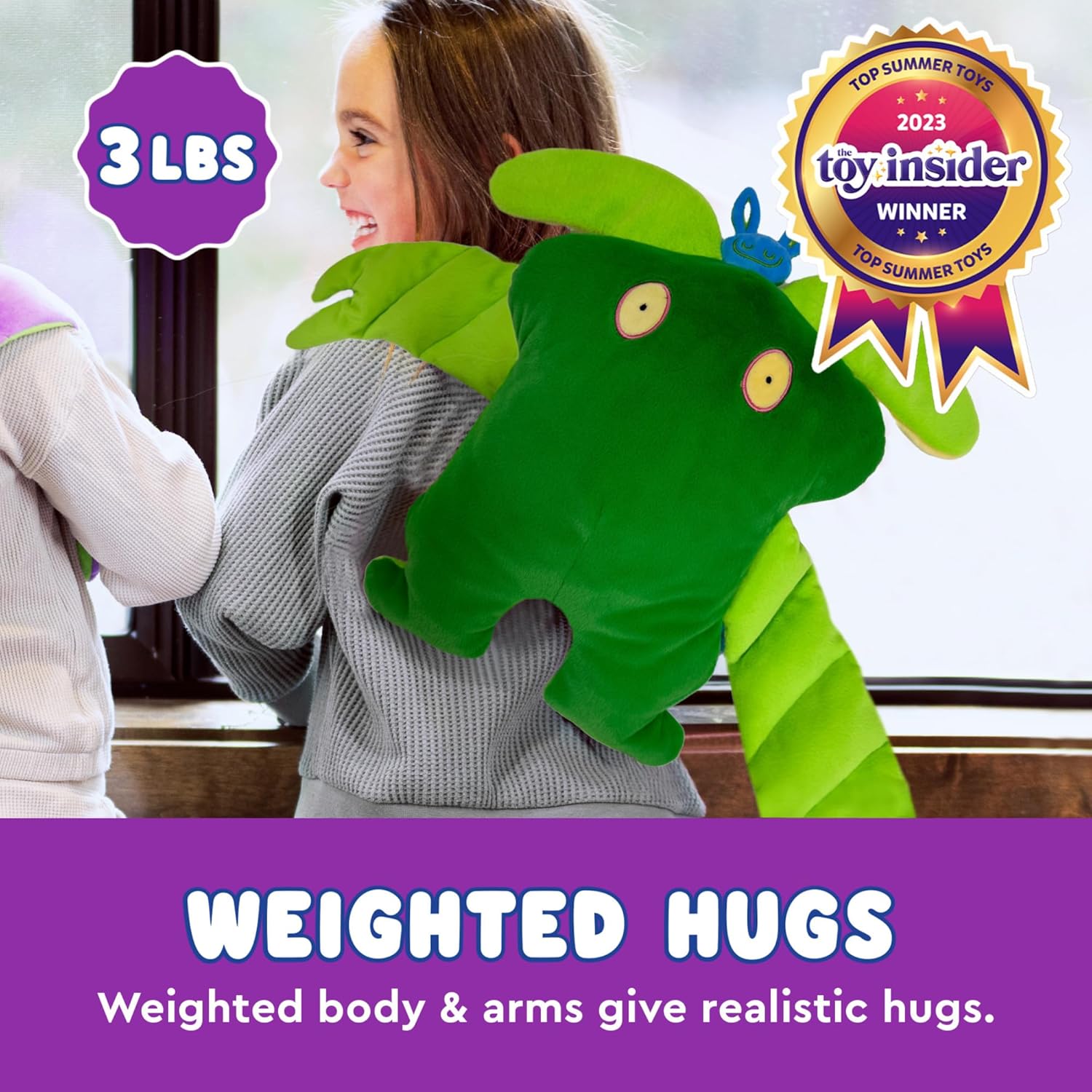 Bumpas Kozi Weighted Plush Toy - Calming Huggable Stuffed Animal, Machine Washable - Ages 3+
