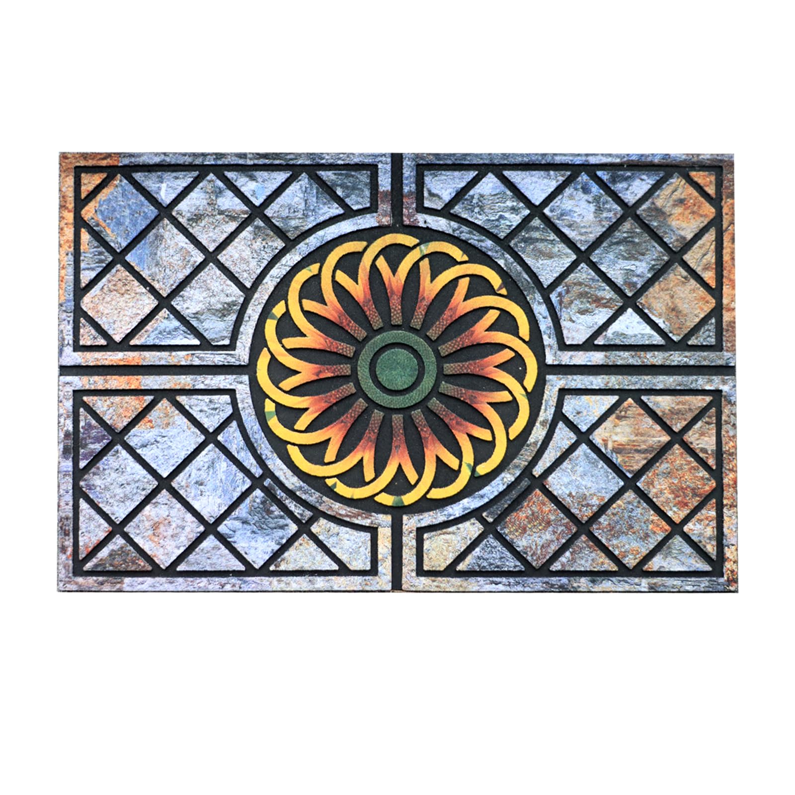 Door Mat Welcome Mat, Heavy Duty Door Mat 17.7 x 29.5 Inch Front Rug Doormat for Outdoor Entrance Home Non-Slip Rubber Rug for Front Door, Outside,