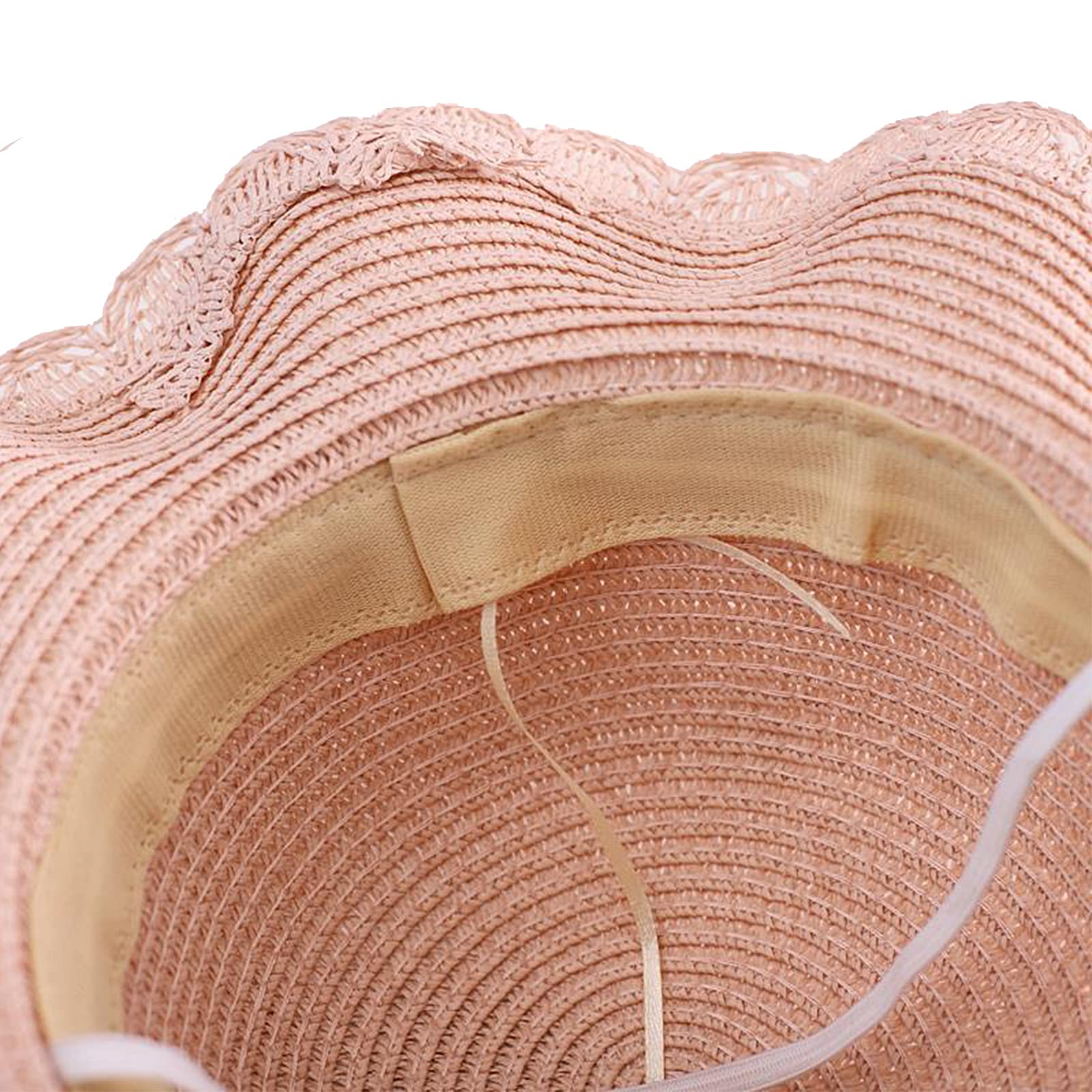 Chapeau avec Sac, Chapeau Plage, Chapeau Bord Large, pour Femmes, Filles, L'été, Plage, Voyages