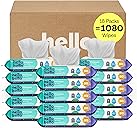 Hello Bello Premium Fragrance-Free Baby Wipes, with Chamomile & Aloe Extracts for Sensitive Skin - 18 Resealable Packs = 1080 Total Wipes