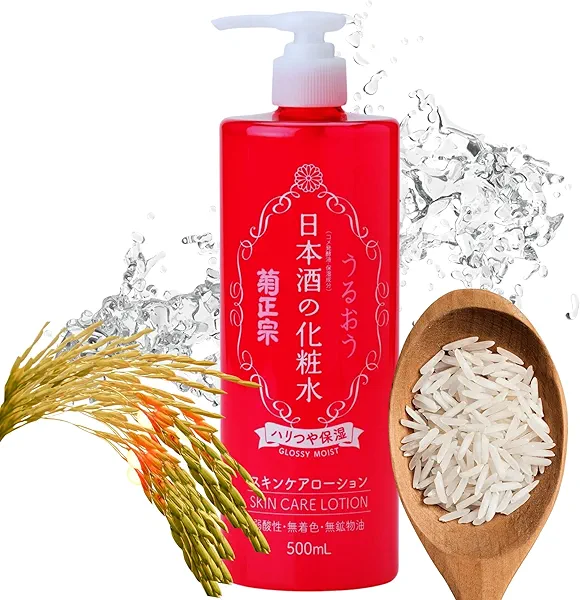 Kikumasamune 2-in-1 Face Toner + Organic Body Lotion for Women, Full Body Lotion for Men with Fermented Rice& Sake, Ceramides & Amino Acids, Japanese Skincare Anti Aging BODY LOTION 16.9 Fl Oz FIRM