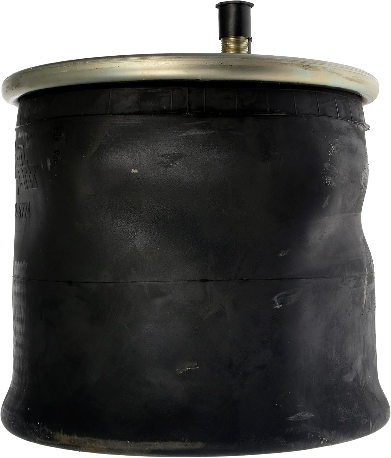 Dayton Parts 452-8774L Air Spring, Rolling Lobe, Composite Piston, 12.99" Static Height, 11.25" Top Plate, 10.16" Piston, Two Stud Top Plate, One Hole Piston