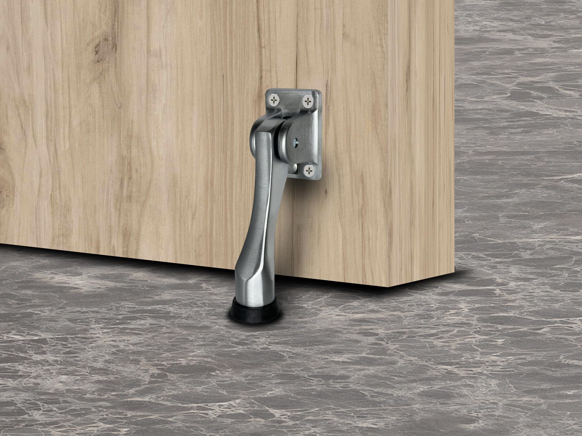 Snapklik.com : QCAA Solid Brass Drop Down Door Stop