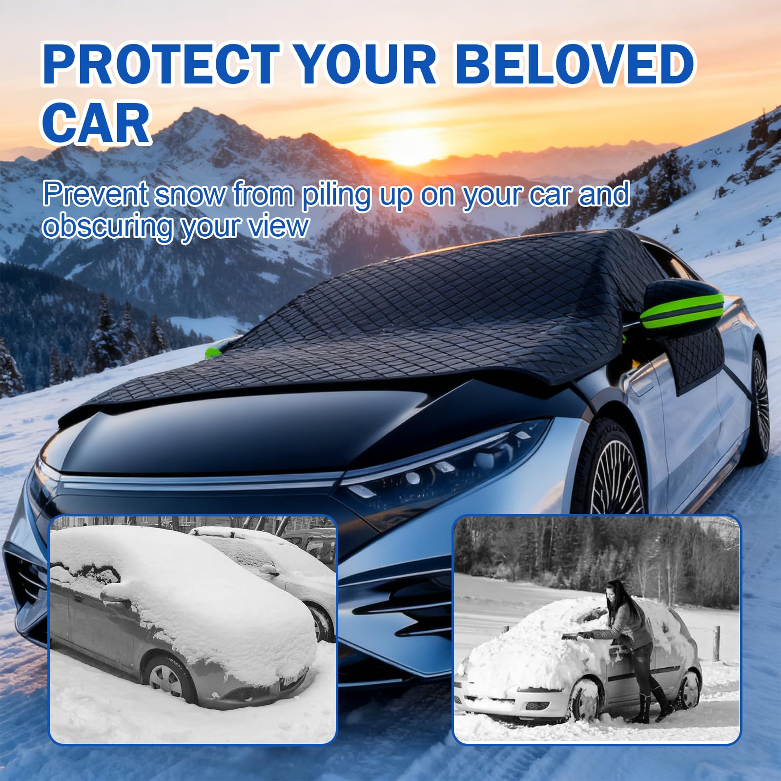 Copertura Parabrezza Auto Magnetico Inverno Antigelo Antineve Antipolvere Anti UV