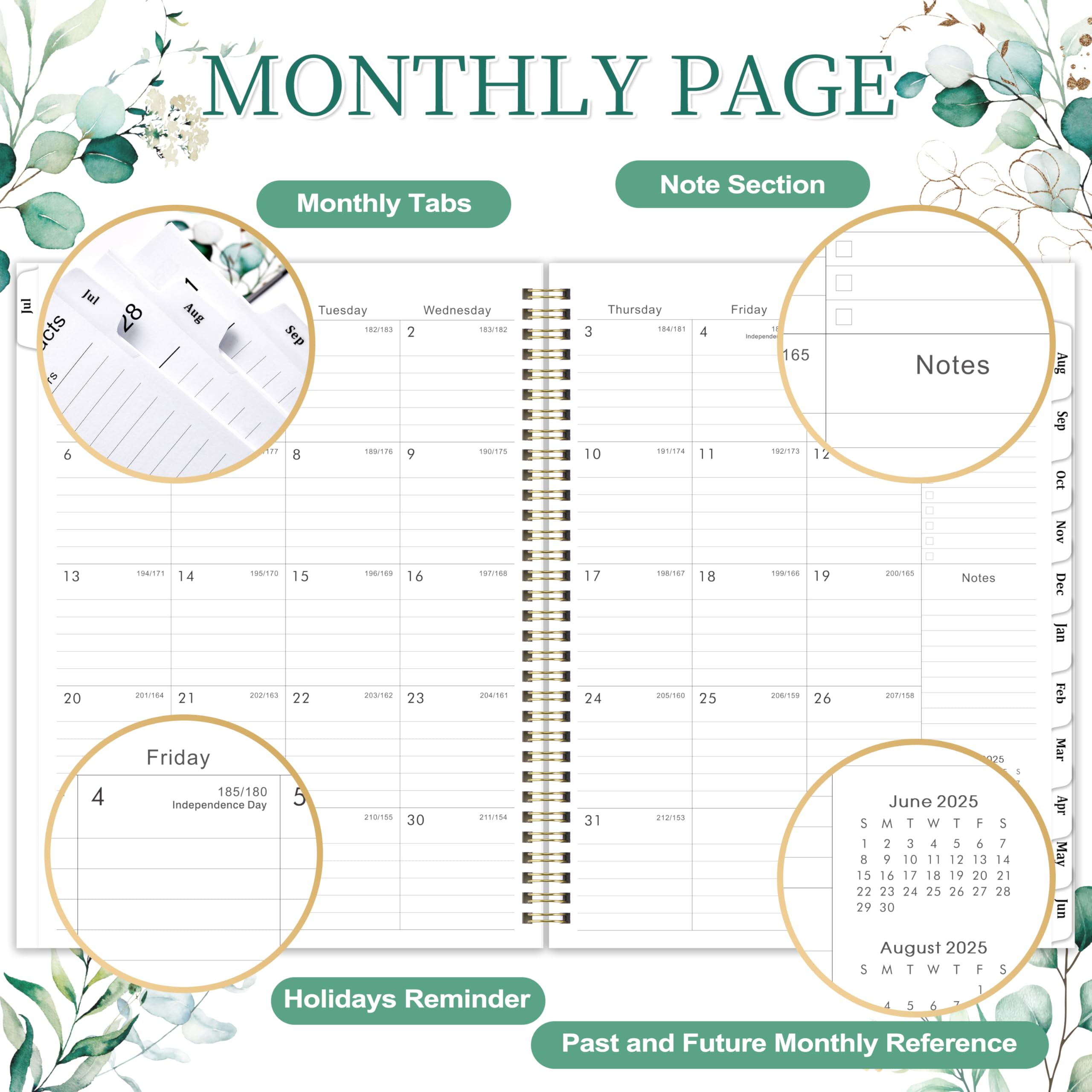9x11 Daily Monthly Planner