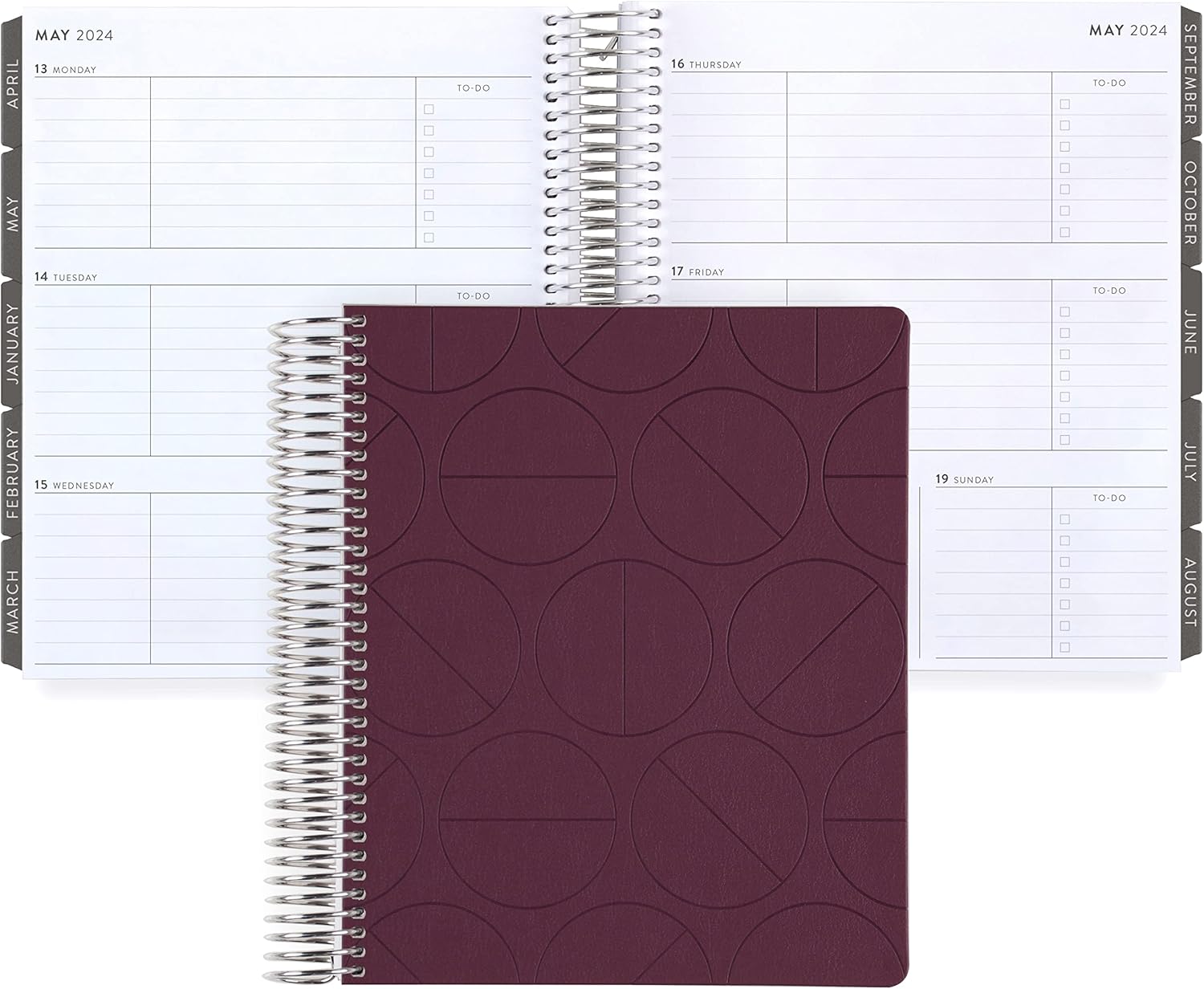 7" x 9" Focused Academic 12 Month Spiral Bound Planner