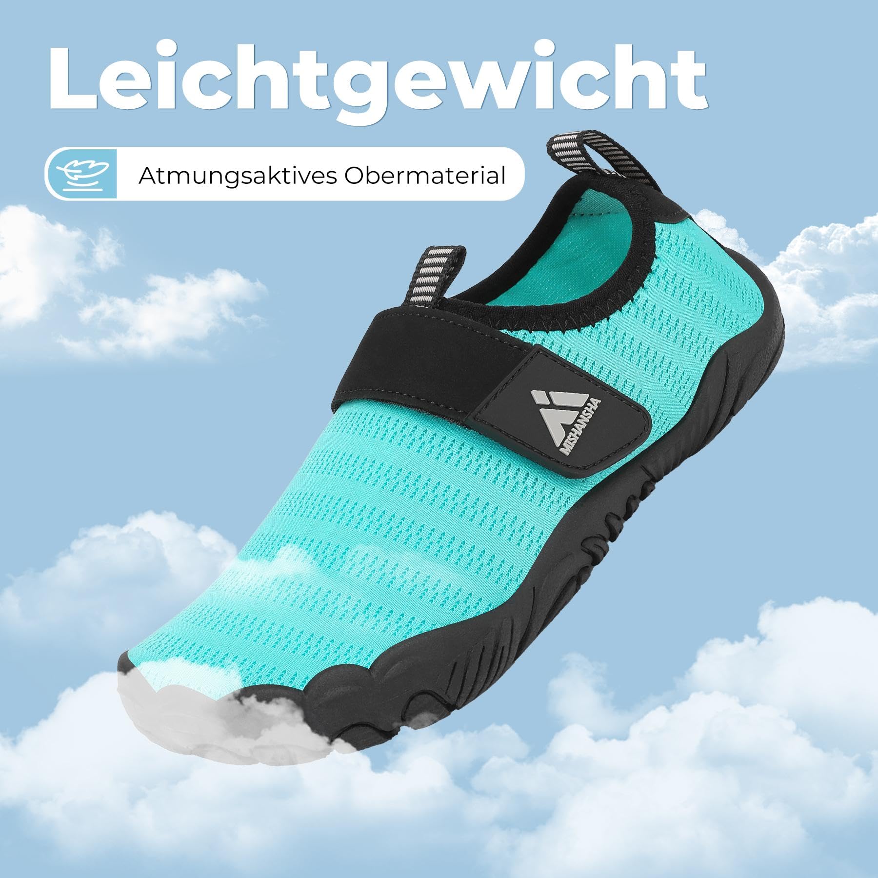 Mishansha Zapatos de Playa Niño Niña Secado Rápido Escarpines Agua Antideslizantes Zapatillas de Piscina Surf Buceo Talla 24-35 EU