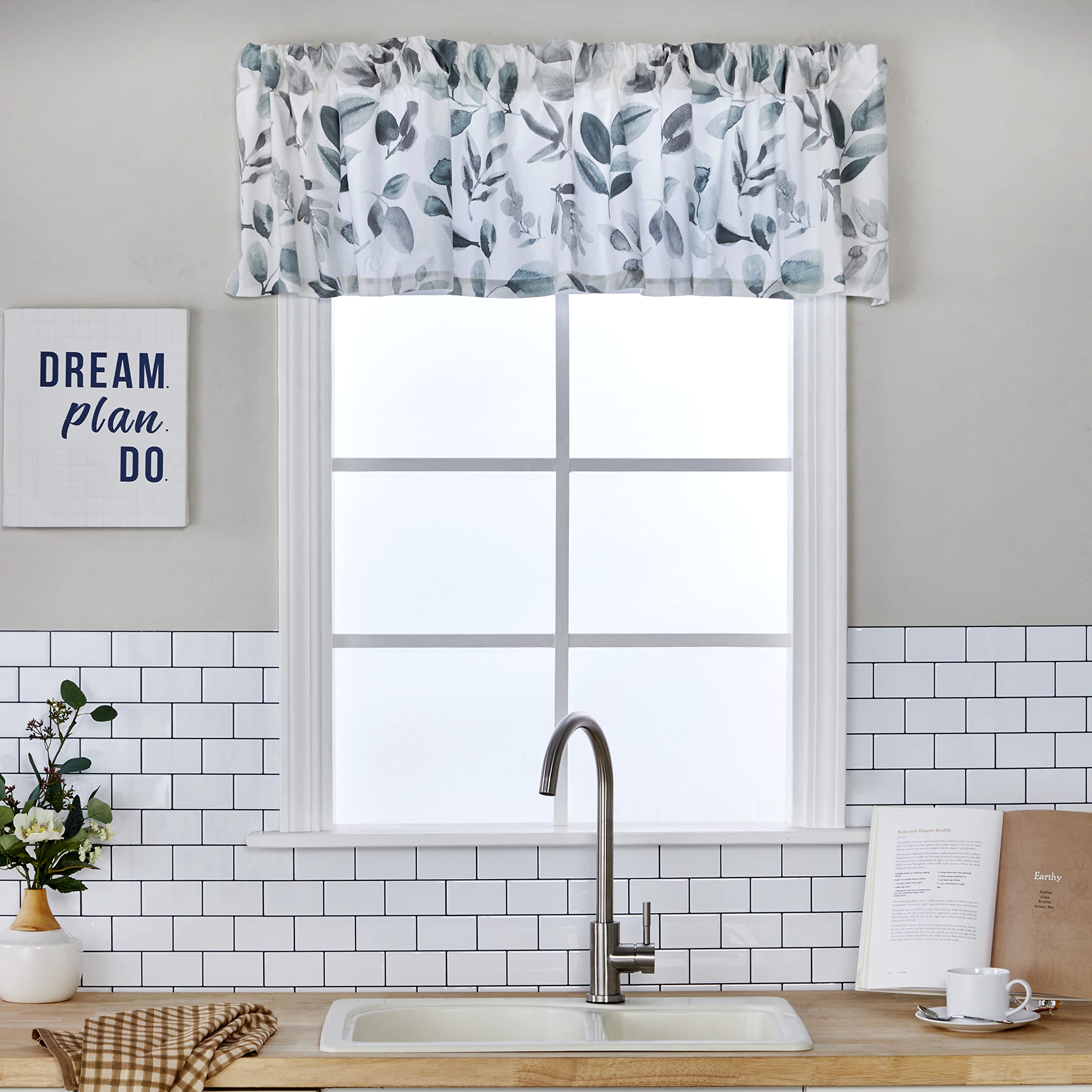 Amazon｜SKL Home ウィンザーリーフ カーテン バランス 70インチ x 14